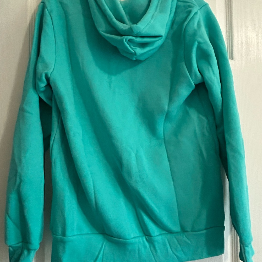 T&B Teal Zip-Up Hoodie - Picture 3 of 3